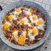 Zománcozott láncos szeletsütő 41 cm