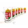 Magyar címeres pohárkészlet (4cl) 6 darab
