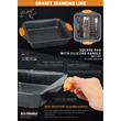 Kép 6/6 - Granit Diamond Line tepsi szilikon füllel