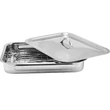 Kép 1/6 - Grillrácsos tepsi fedővel 37x28cm