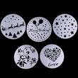 Kép 2/10 - Tortadíszítő stencil szett 5 darab