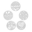 Kép 4/10 - Tortadíszítő stencil szett 5 darab