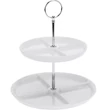 Kép 3/3 - Porcelán osztott 2 szintes tálaló