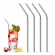 Kép 2/5 - Inox ferde szívószálkészlet 4+1darab 23cm (8mm)