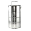 Kép 1/3 - Rozsdamentes Ételhordó 4 részes ( 4 x 0.8 liter )