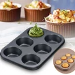 Kép 1/3 - Bevonatos muffin sütőforma 6 részes