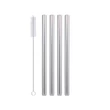 Kép 2/3 - Inox szívószálkészlet 4+1 darab 23cm (1.2mm)