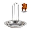 Kép 2/2 - BBQ inox csirkesütő állvány