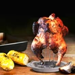 Kép 1/2 - BBQ inox csirkesütő állvány