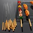 Fanyelű grillnyárs 10 darab (46cm) Fanyelű grillnyárs 10 darab (46cm)