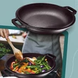 Kép 4/5 - Öntöttvas 2in1 lábas, szeletsütő fedővel 26 cm
