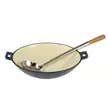 Kép 2/3 - Zománcozott öntöttvas wok 37 cm