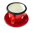 Kép 5/9 - Pöttyös zománcos csésze+alj 100 ml