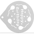 Kép 3/9 - Boldog születésnapot tortaforma,stencil 3 darabos