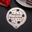 Kép 1/9 - Boldog születésnapot tortaforma,stencil 3 darabos