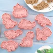 Kép 7/7 - 3D Dinók sütikiszúró 8 darab