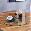 Kép 1/5 - Tortatál üveg forgótál 35 cm (áttetsző)