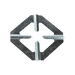 Kép 1/2 - Horganyzott kocka gázlemez 10.7cm