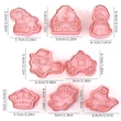 Kép 3/8 - 3D Hercegnős sütikiszúró 8 darab