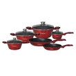 Kép 1/3 - Piros Cheffinger Home edénykészlet 10 részes