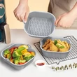 Kép 3/9 - Négyszög Forrólevegős sütőhöz szilikon betét 18.5 cm (1db)