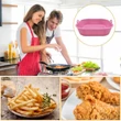 Kép 4/9 - Négyszög Forrólevegős sütőhöz szilikon betét 18.5 cm (1db)