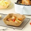 Kép 3/5 - Forrólevegős sütőhöz sütőpapír 20x20 cm(50 db)