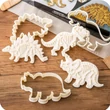 Kép 1/7 - 3D Dinoszaurusz kekszkészítő szett 3 darab