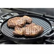 Kép 2/2 - Kerek, füles öntöttvas grill lap