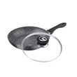 Kép 1/2 - Fekete granite line serpenyő+fedő 24 cm