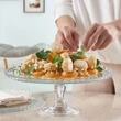 Kép 1/6 - Peremes üveg tortatál 32 cm