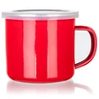 Kép 2/3 - Milton zománcos bögre, fedővel 500 ml