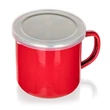 Kép 3/3 - Milton zománcos bögre, fedővel 500 ml