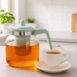 Kép 1/3 - Hőálló teáskanna, teaszűrővel 1.5 liter