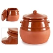 Kép 1/3 - Barna mázas cserépedény 3.5 liter