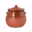 Kép 2/3 - Barna mázas cserépedény 3.5 liter