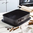 Kép 7/7 - Bevonatos csatos tepsi tortaforma tálcával 40x28cm