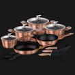 ROSEGOLD Metál edénykészlet 15 részes ROSEGOLD Metál edénykészlet 15 részes