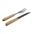 Kép 1/2 - Steak fanyelű evőeszközkészlet 12 darab