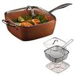 Blaumann Le Chef Collection szögletes lábas készlet 5 részes Blaumann Le Chef Collection szögletes lábas készlet 5 részes
