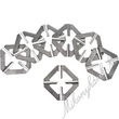 Kép 1/2 - Rozsdamentes kocka gázlemez 10.8 cm