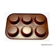 Kép 5/5 - Kerámiabevonatos muffin-sütőform 6 részes