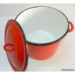 Kép 6/10 - Piros zománcozott fazék 10 Liter