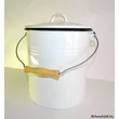 Kép 5/5 - Zománcos vödör fedővel 8 liter