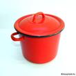 Piros zománcozott fazék 15 Liter Piros zománcozott fazék 15 Liter