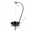 Kép 2/5 - Fekete tűzteres állvány + grillrács 48 cm (magyar termék)