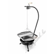 Kép 1/4 - Fekete tűzteres állvány + 55cm x 50cm grillrács (magyar termék)