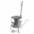 Kép 1/5 - 45cm Rozsdamentes bográcsház + 48cm grillrács 8részes