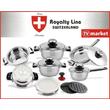 Royalty line Switzeland 16 részes rozsdamentes edénykészlet Royalty line Switzeland 16 részes rozsdamentes edénykészlet