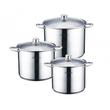 Bachmayer Zurich üvegfedős fazék készlet 5.5 - 7.5 - 9.5liter Bachmayer Zurich üvegfedős fazék készlet 5.5 - 7.5 - 9.5liter